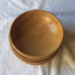 Vintage Wooden Bowls - Made in Japan - Set of 5
